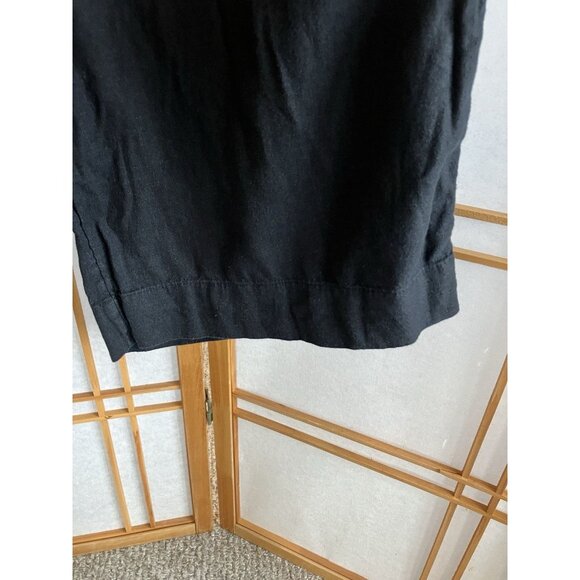 A New Day Wide Leg Pants Womens Linen & Rayon Blend Elastic Waist Relaxed - Picture 5 of 8